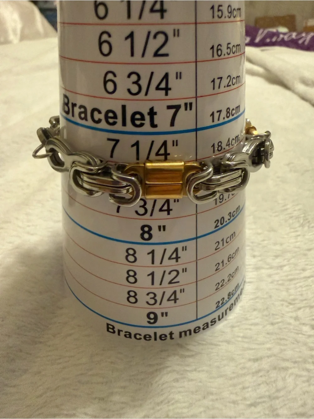 Chamonix Two-Tone Men's Necklace and Bracelet Set in Silver and Gold